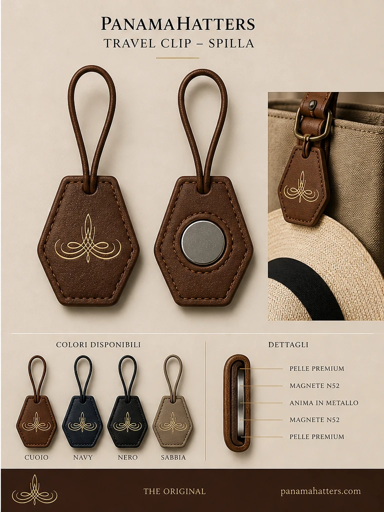 PanamaHatters Travel Clip Spilla