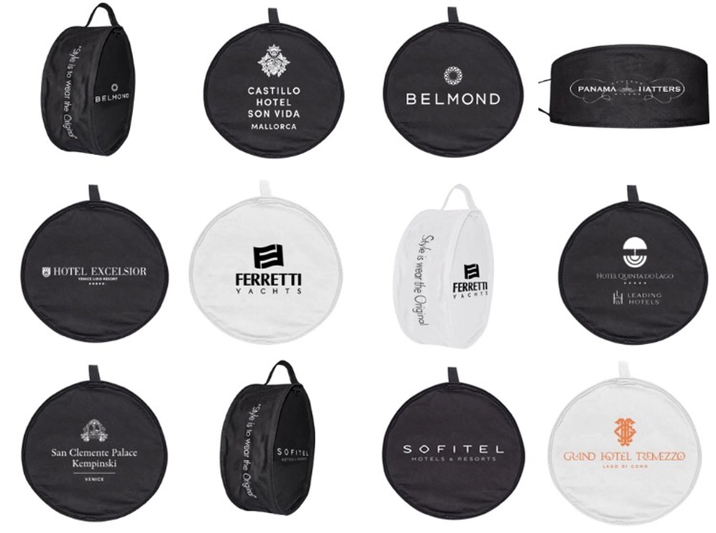 PanamaHatters branded travel bags for hotels and maisons