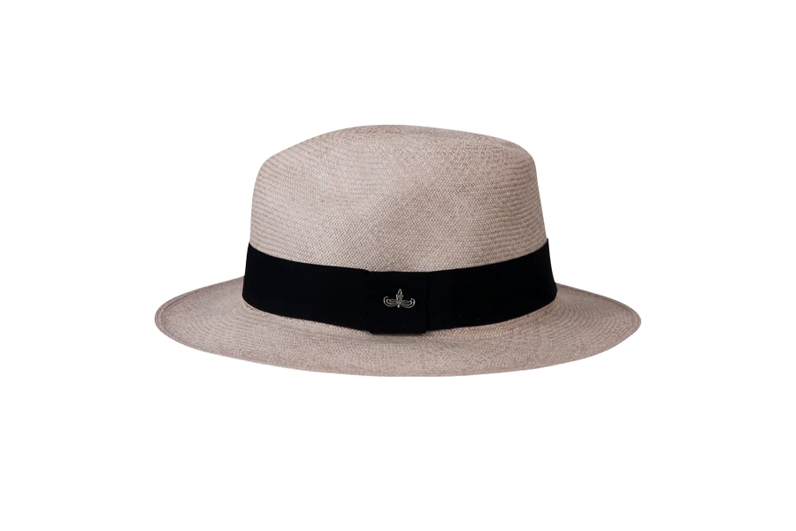 Cappello Fedora in Paglia con Nastro Blu - 3