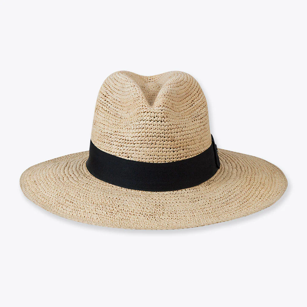 CROCHET - NATURAL - BLACK BAND - 3