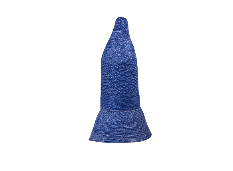 Cappello Estivo in Paglia Blu con Dettaglio Elegante - 2