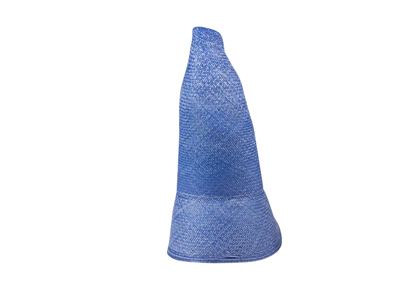 Cappello Fedora in Paglia Blu Chiaro con Dettagli Eleganti - 2