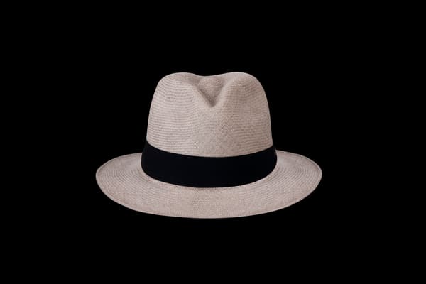 Cappello Fedora in Paglia con Nastro Blu