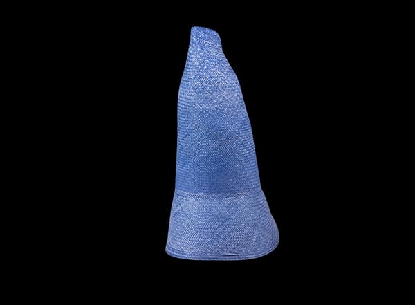 Cappello Fedora in Paglia Blu Chiaro con Dettagli Eleganti